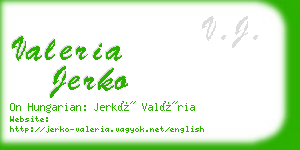 valeria jerko business card